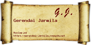 Gerendai Jarmila névjegykártya